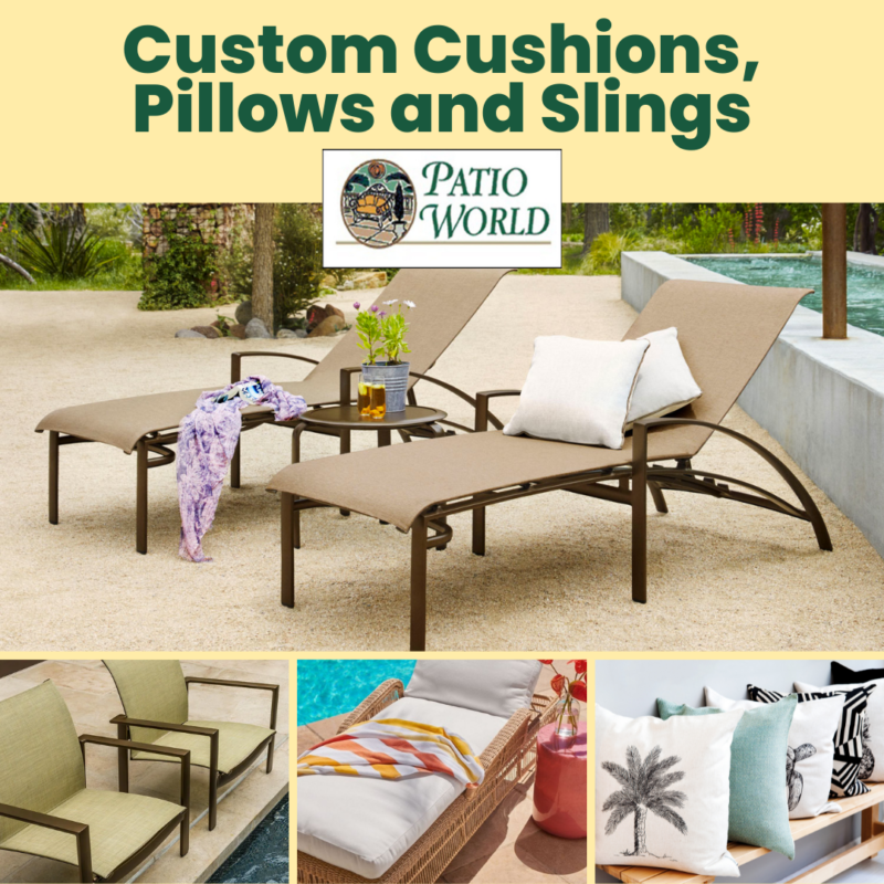 Custom Cushions, Pillows and Slings