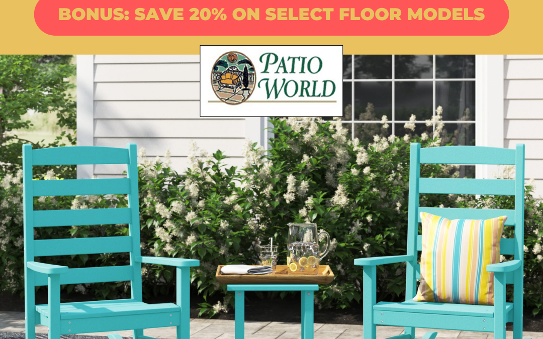 Patio World’s Midsummer Clearance Is On!  Today’s Spotlight: Poly Lumber Furniture
