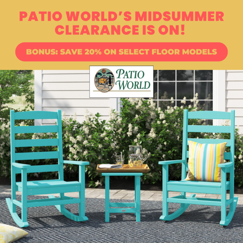 Patio World’s Midsummer Clearance Is On! Spotlight on Poly Lumber Sets For Family Fun