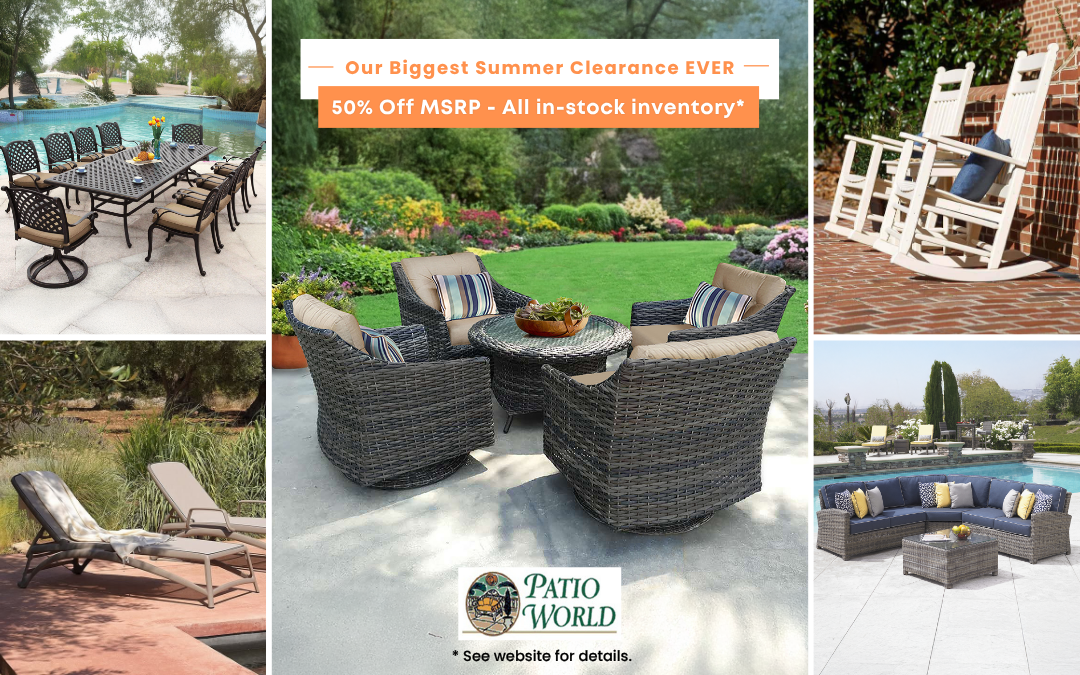 Save 50% Off MSRP at Our Summer Clearance Sale